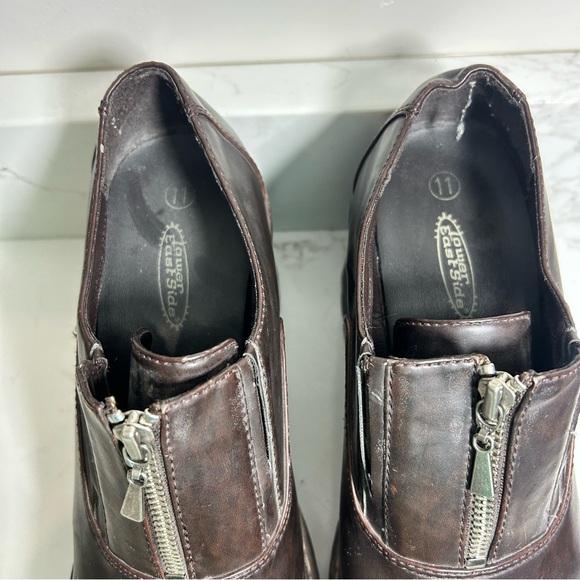 Vintage 90s Y2K Chunky Brown Platform Heels Clogs Womens Size 11 Lower East Side - Picture 6 of 7